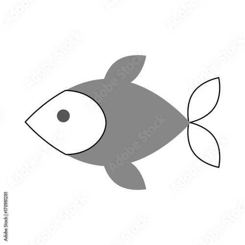 fish shop store market with freshness seafood meal vector illustration