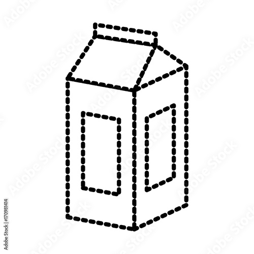 packaging milk box icon vector illustration graphi design photo