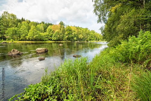 August scenery of Morrum river