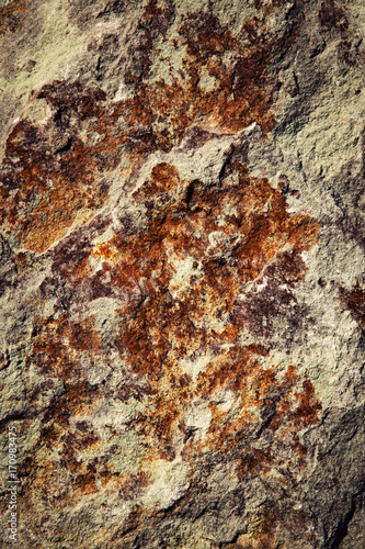 colorful texture of limestone rocks
