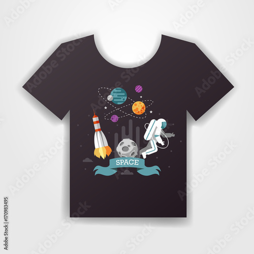 design T-shirts. space. 