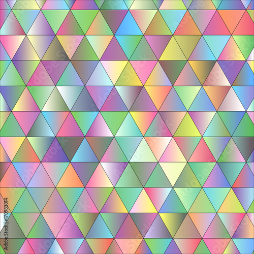 Vector Abstract Geometric Triangular Background. Trendy Triangle Polygonal Mosaic Template Pattern. 
