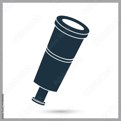 Pirate spyglass simple icon