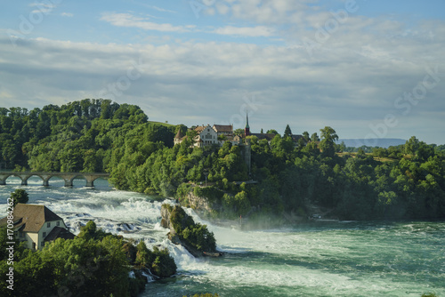 The biggest waterfall - Rhine Falls with Laufen Castle at Europe © Kit Leong