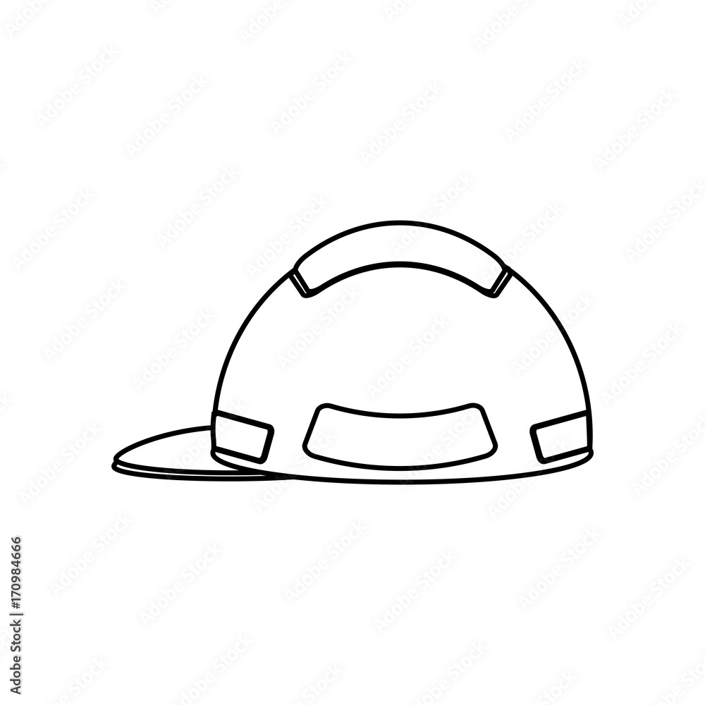 safety helmet icon over white background vector illustration safety helmet icon over white background vector illustration