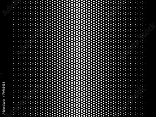Vector Gradient Halftone Black and White Background