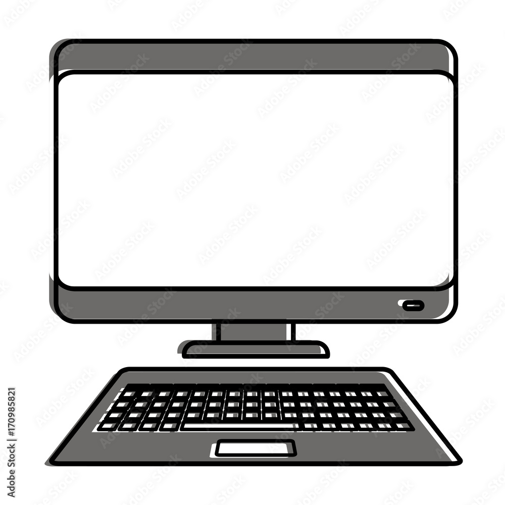 computer desktop isolated icon vector illustration design computer desktop isolated icon vector illustration design