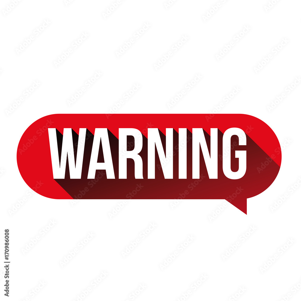Warning sign red