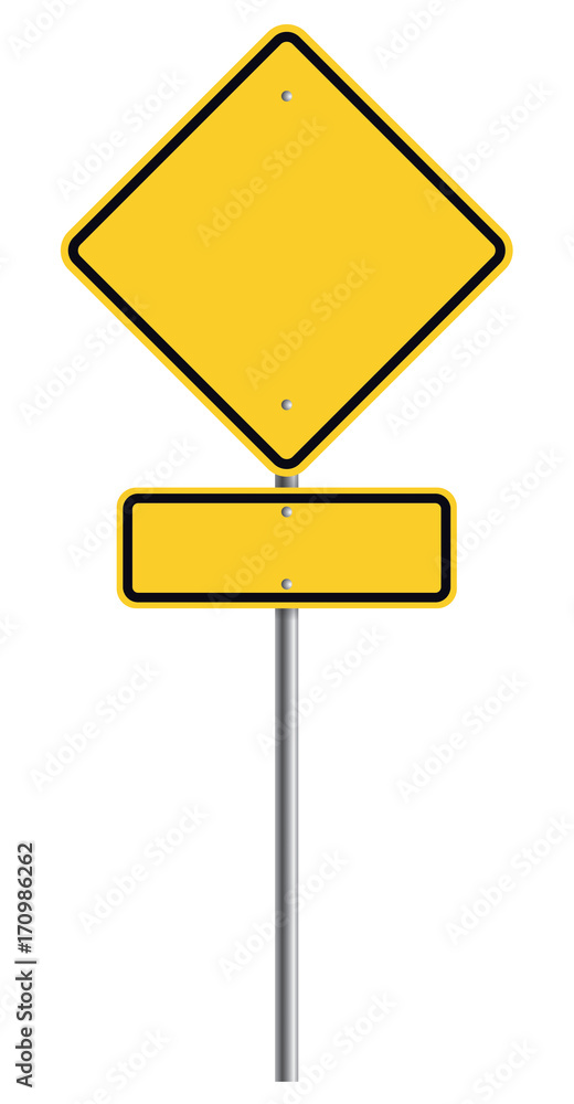 PANNEAU DANGER VIERGE AMÉRICAIN PANNEAU DANGER VIERGE AMÉRICAIN