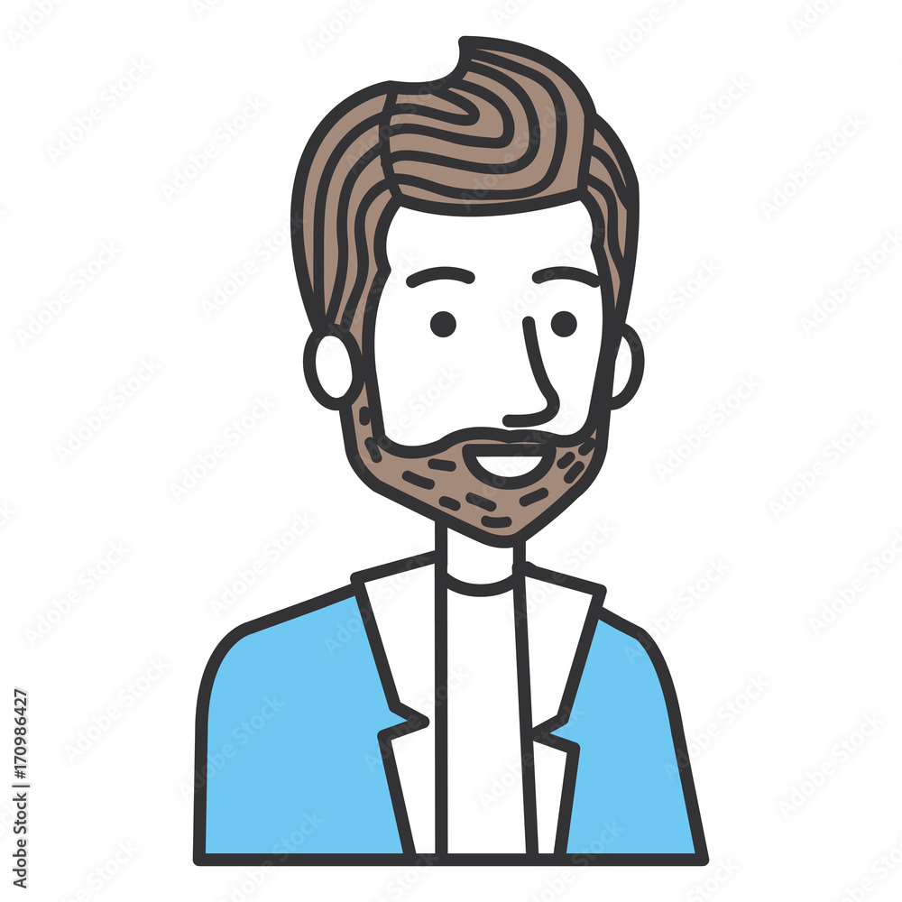 young man with beard avatar character vector illustration design young man with beard avatar character vector illustration design