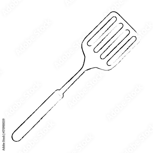 spatula kitchen cutlery icon vector illustration design