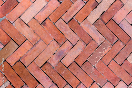 Wallpaper Mural Brown brick stacked With the connections and use as background. Torontodigital.ca