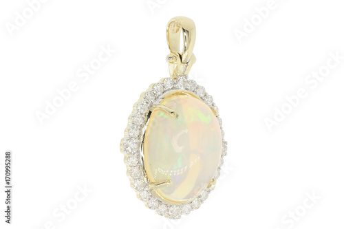 pendant with diamonds and precious gems gemstone