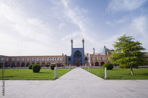 morning time view of Nash-e Jahan square, Esfahan, Iran photo