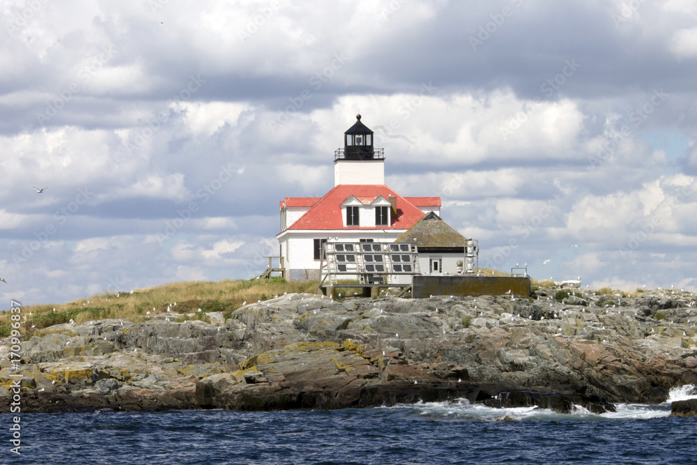 Lighthouse in Maine, USA
