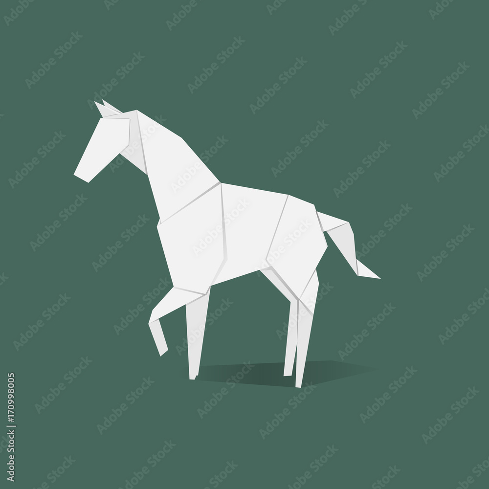 Obraz premium Animal origami vector