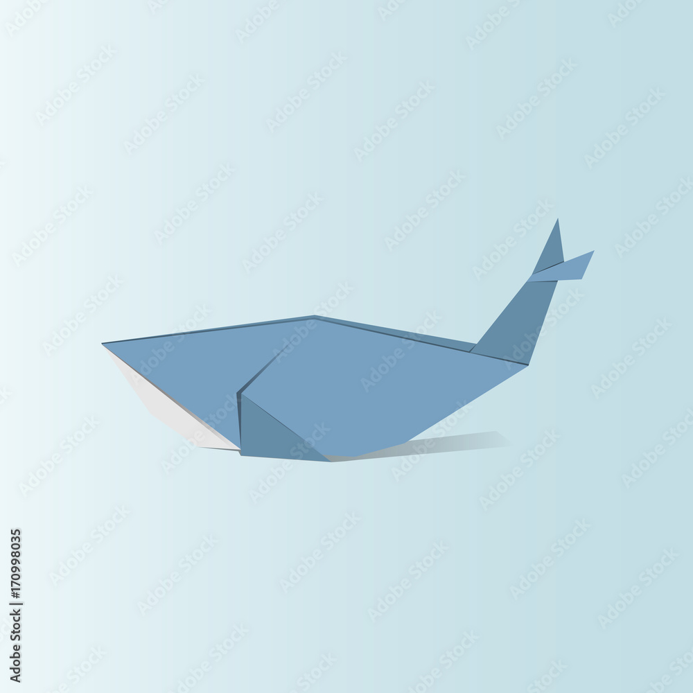 Animal origami vector