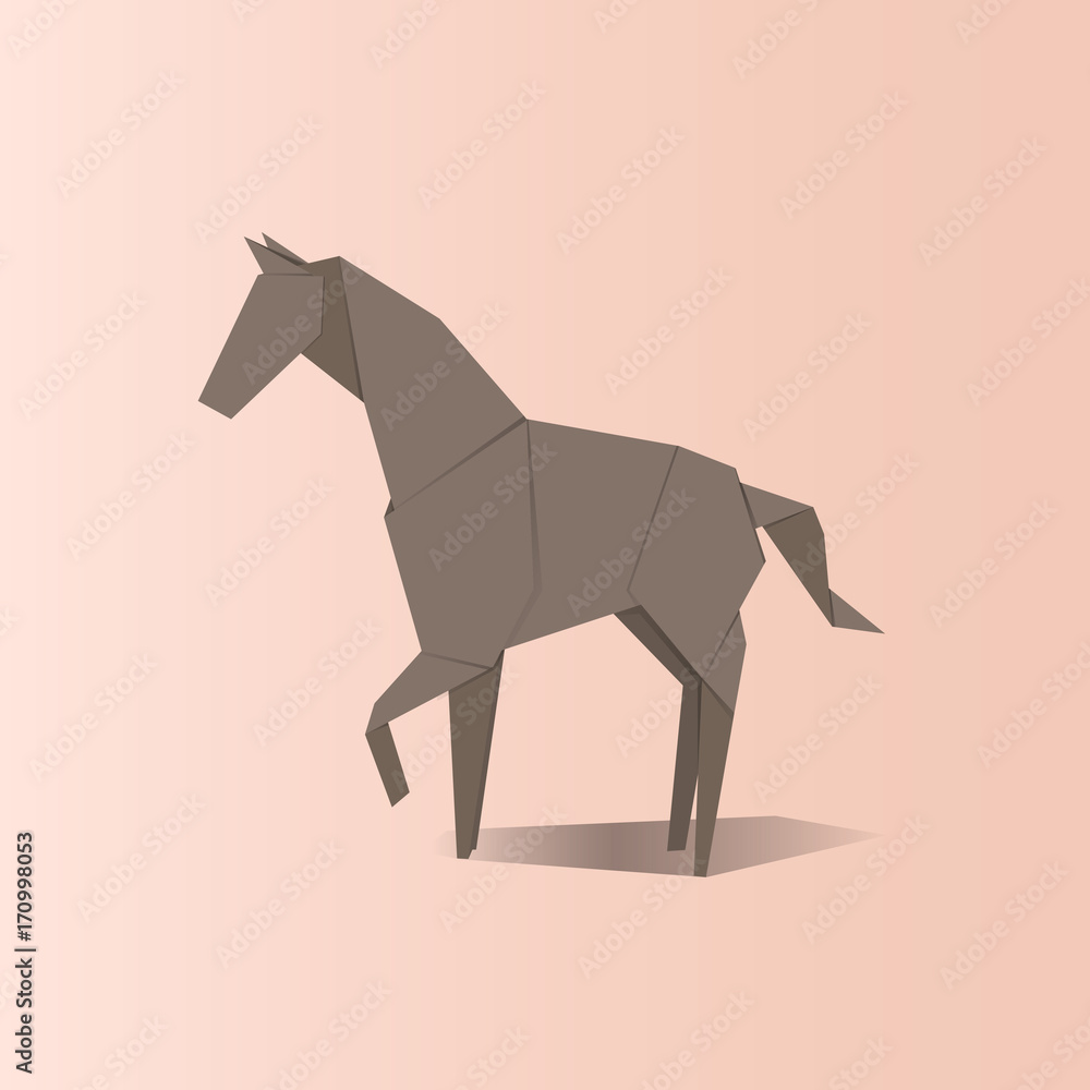 Obraz premium Animal origami vector