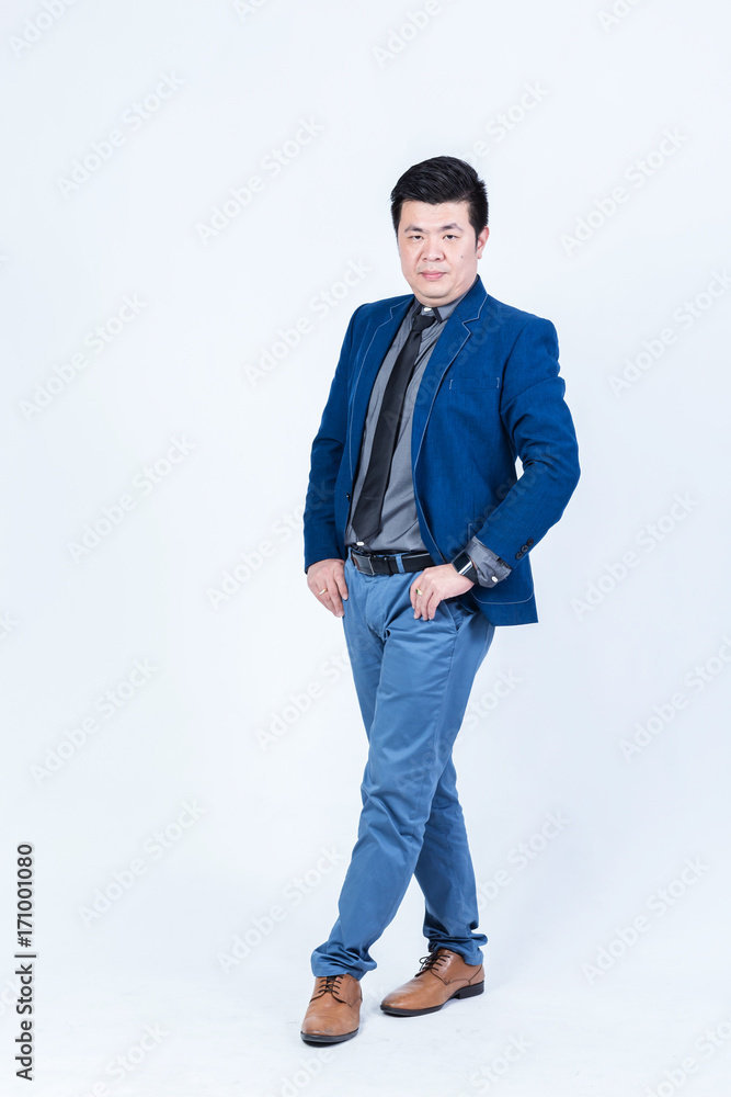 Fototapeta premium studio portrait of an asian businessman.
