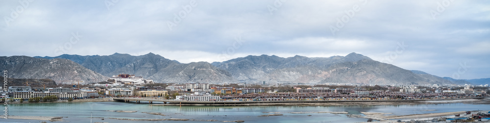 lhasa city panorama