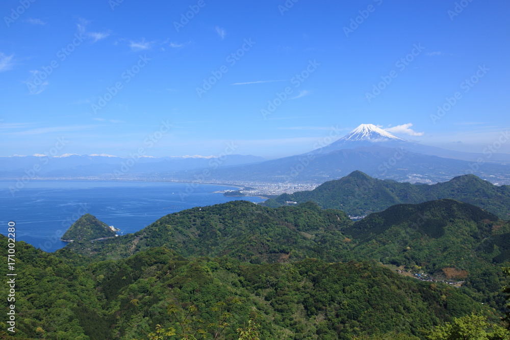 眺望の富士山