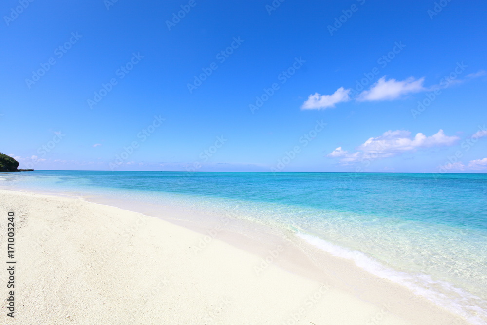 白い砂浜と綺麗な海