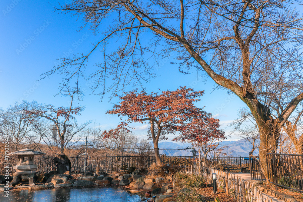 Ikaho Onsen on autumn is a hot spring town located on the eastern slopes of Mount Haruna   , famous place  of Gunma Prefecture,Japan.