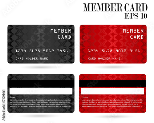 member card, business VIP card, design for privilege member,vector