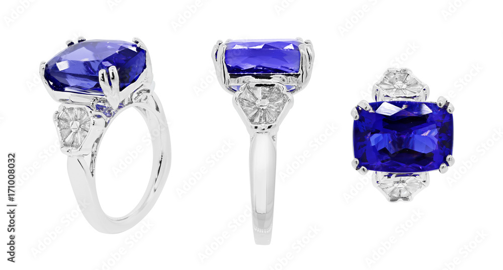 sapphire ring with diamond blue sapphire ring with diamond blue