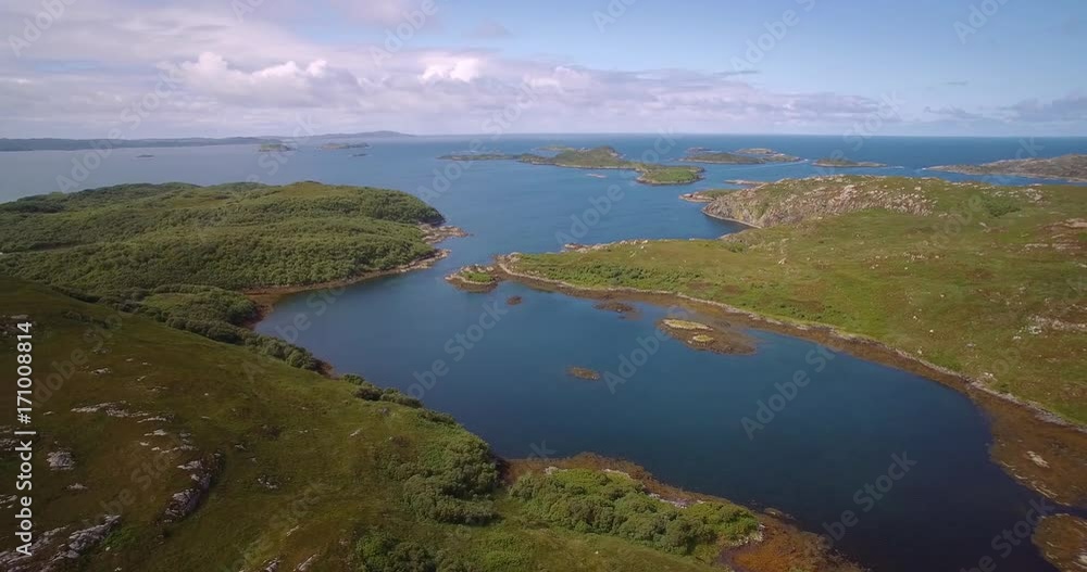 Aerial, Lots Of Scottish Lakes, West Scotland - Graded Version Aerial, Lots Of Scottish Lakes, West Scotland - Graded Version