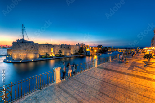 Porto di Taranto al tramonto photo