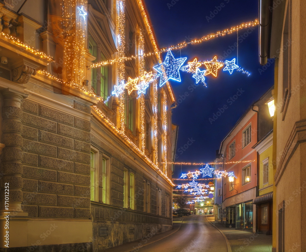Naklejka premium Wolfsberg, Hoher Platz zur Adventzeit