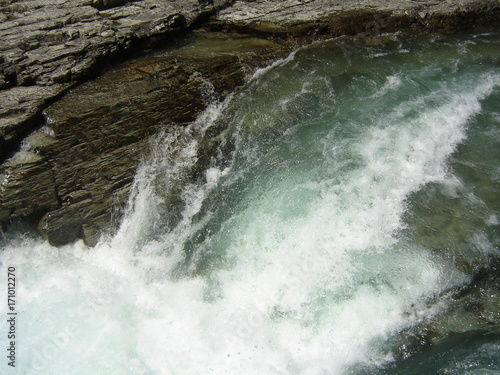 Water Rushing Over Rocks