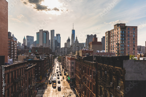 Chinatown and downtown Manhattan in New York photo