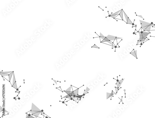 Abstract background for design concept technology and networking science