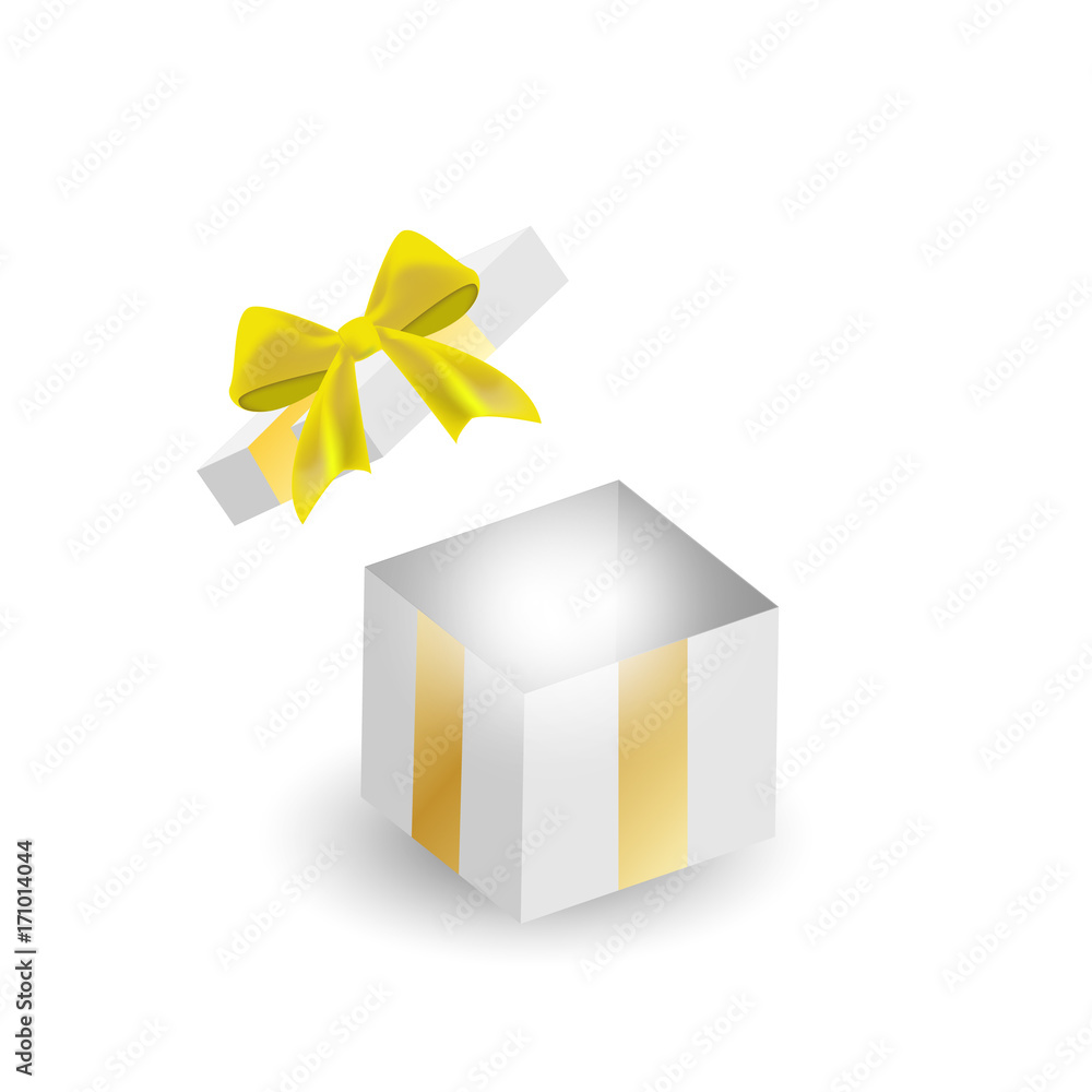 gift box Yellow white background vector EPS10 gift box Yellow white background vector EPS10