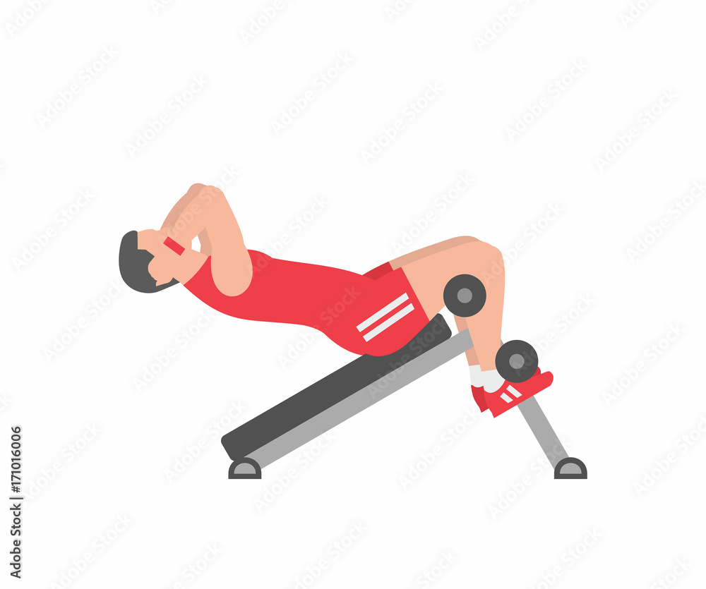 Man swinging a press on a training apparatus Man swinging a press on a training apparatus