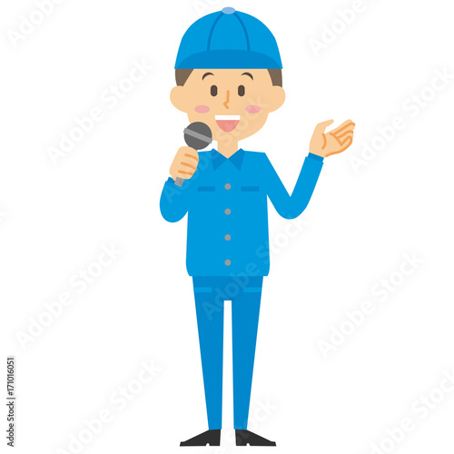 工場作業員_マイク演説_15シリーズ