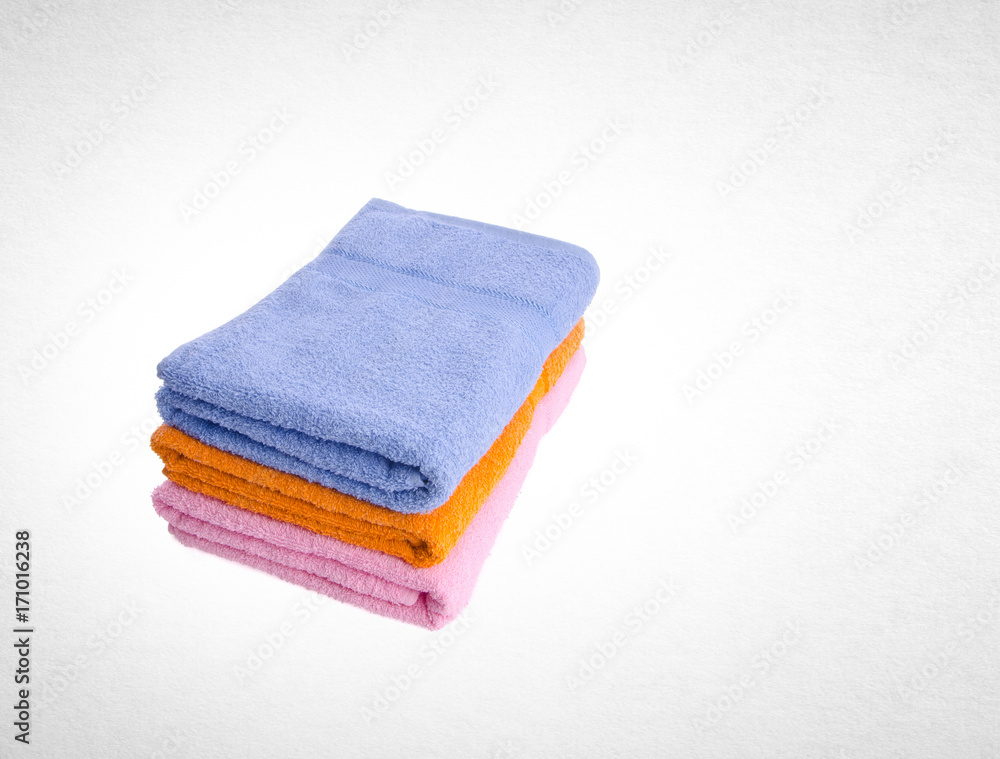 towel or bath towel on a background. towel or bath towel on a background.