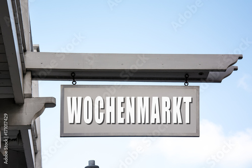 Schild 267 - Wochenmarkt