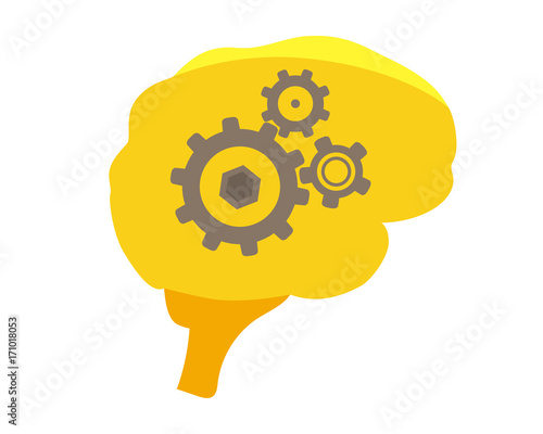 Human brain illustration