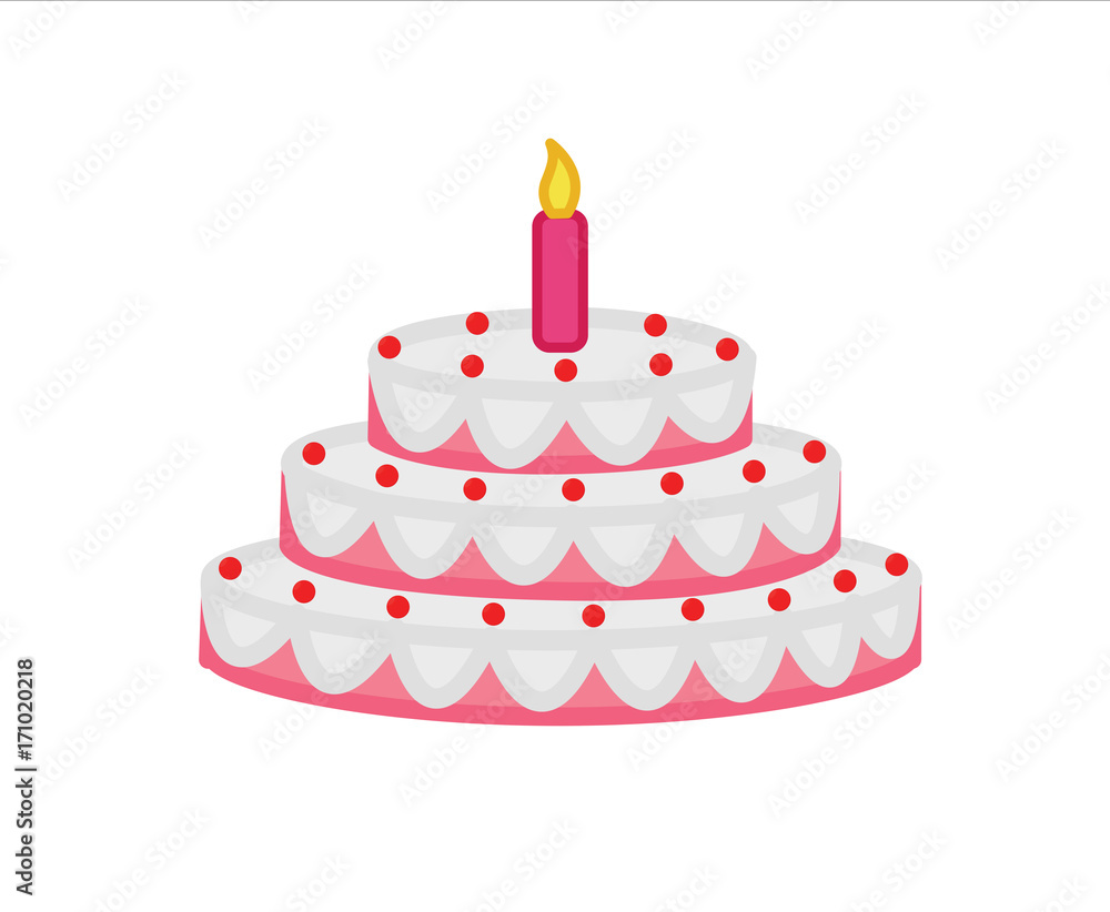 Birthday Cake Vector Birthday Cake Vector