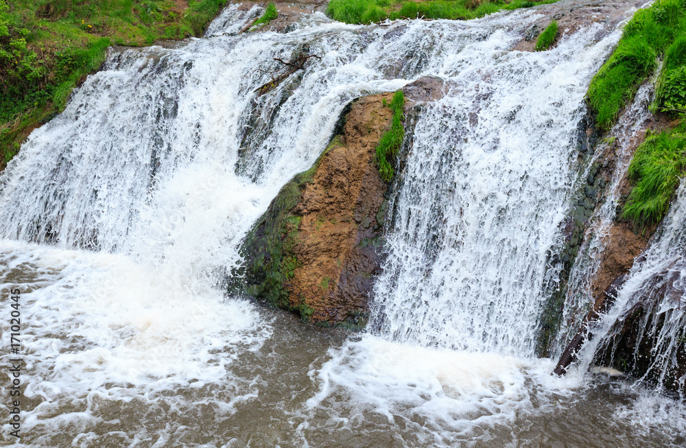 Dzhurynskyi waterfall, Ukraine.