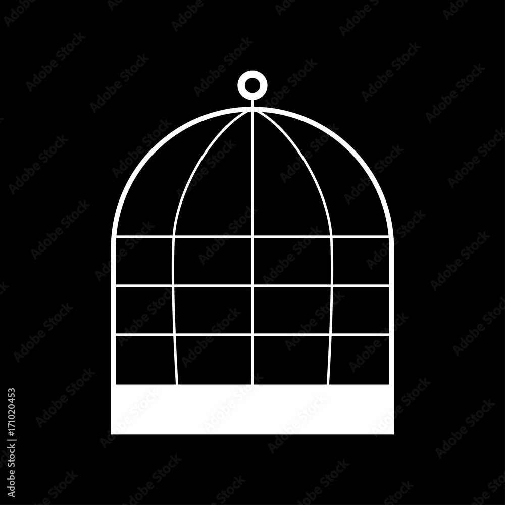 Iron cage it is icon . Iron cage it is icon .