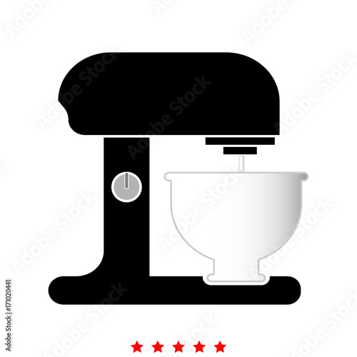 Food processor it is icon .