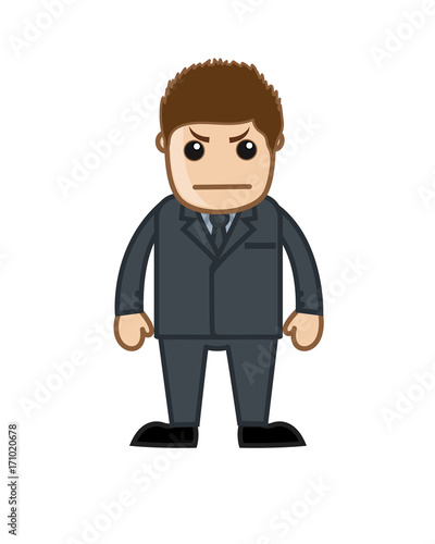 Angry Cartoon Boss