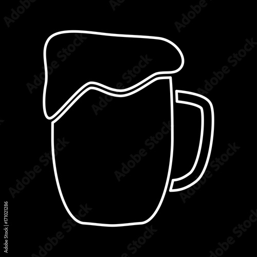 Cup beer it is icon .