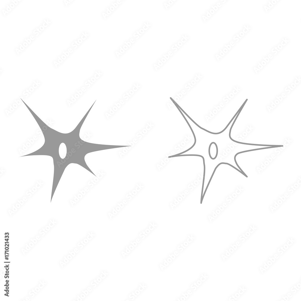 Nerve cell it is icon . Nerve cell it is icon .