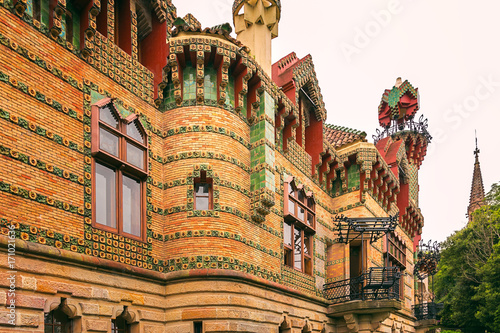 Capricho de Gaudi, Comillas, Cantabria, España photo