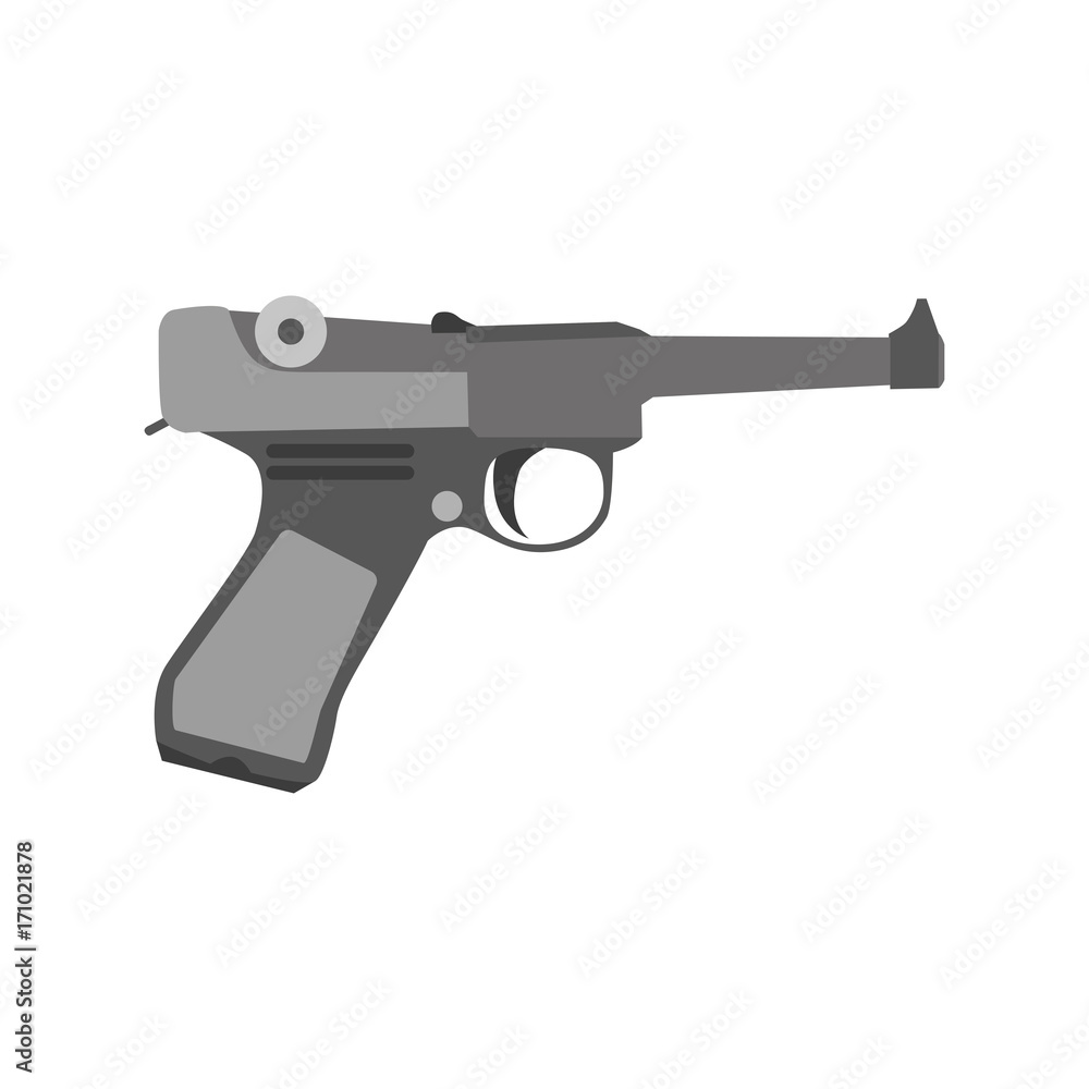 Gun retro vector vintage cowboy art  gangster illustration revolver man design pistol weapon mafia